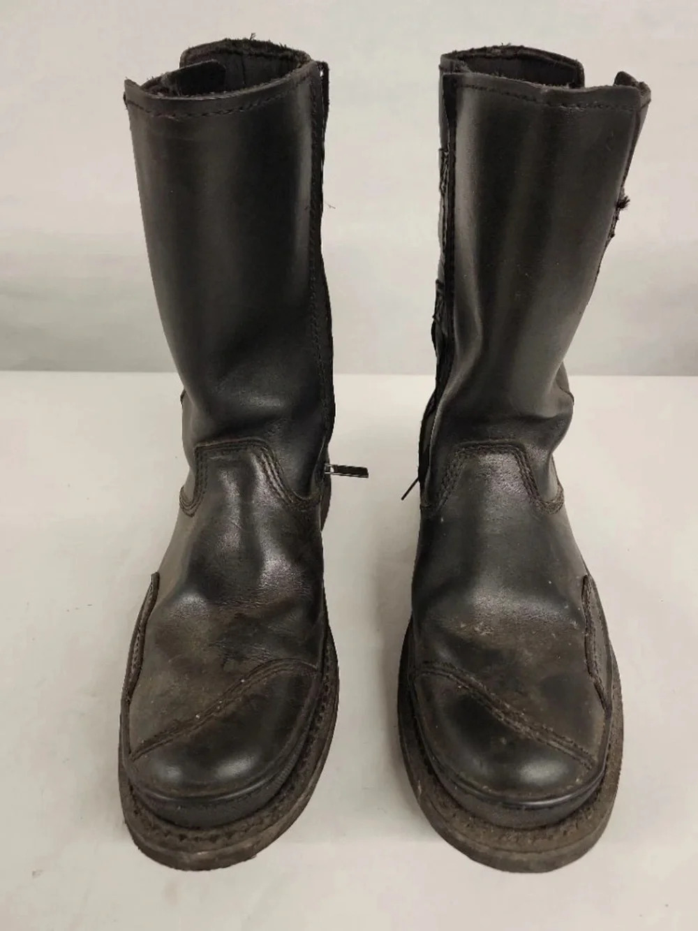 Distressed Classic Harley-Davidson Men's Black Boots Size 11.5